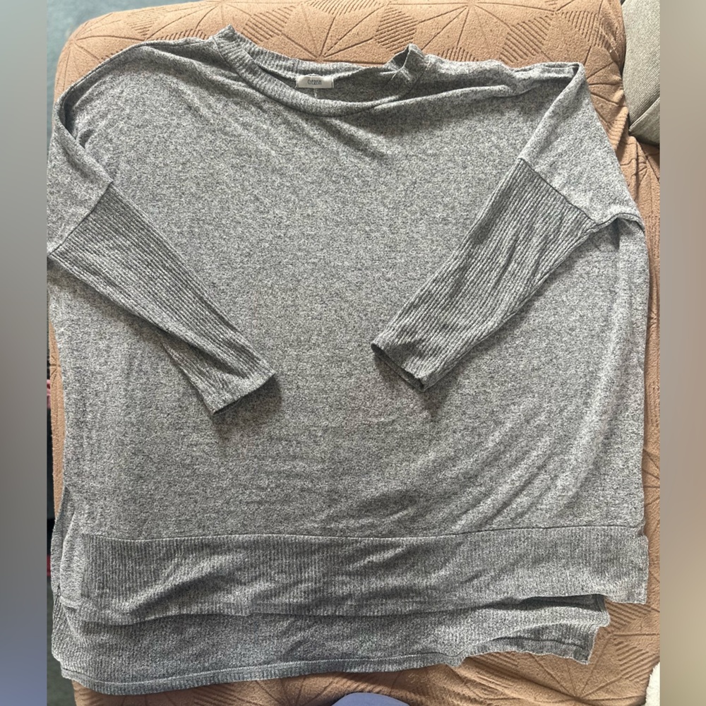 Gray Long Sleeve oversized Sweater
